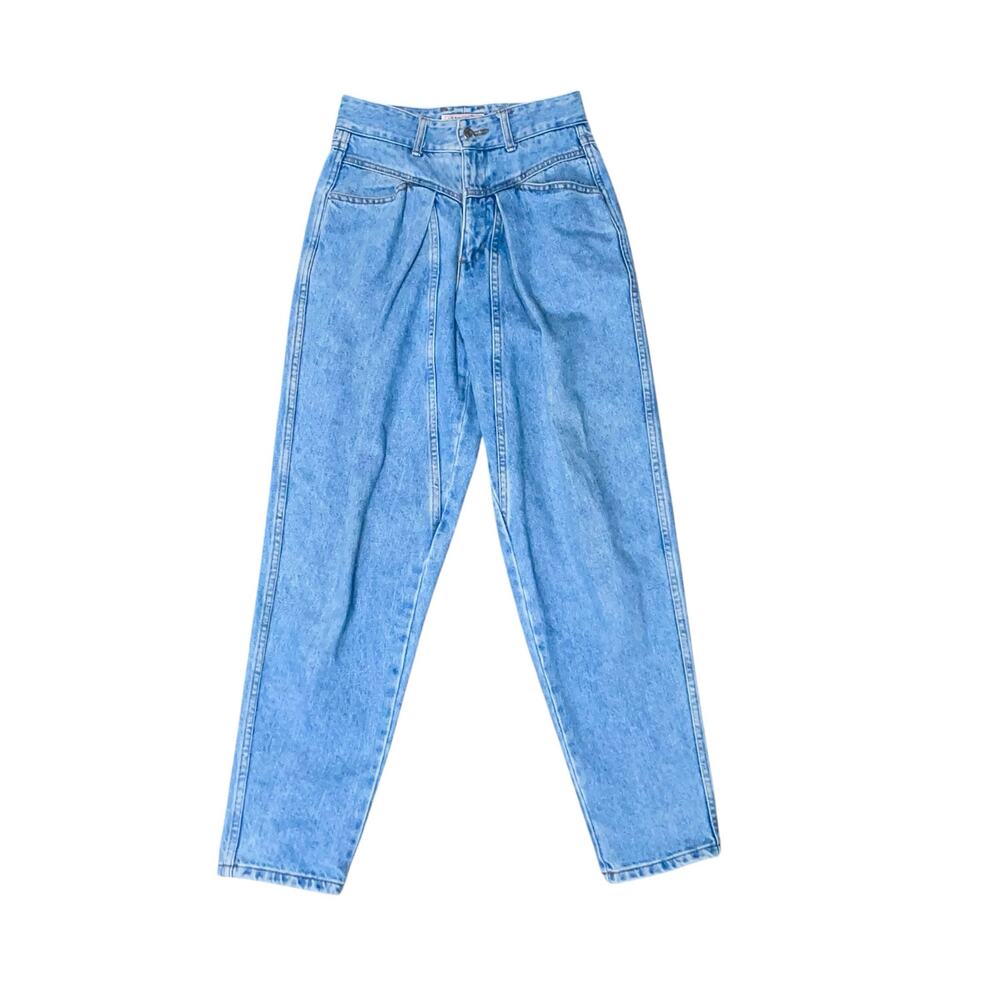 Vintage GUESS Jeans High Waist Mom Jeans 27 Light Wash Denim Relaxed Barrel